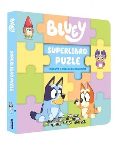 Bluey. Libro juguete – Superlibro puzzle. 4 puzles de dos caras para leer y jugar