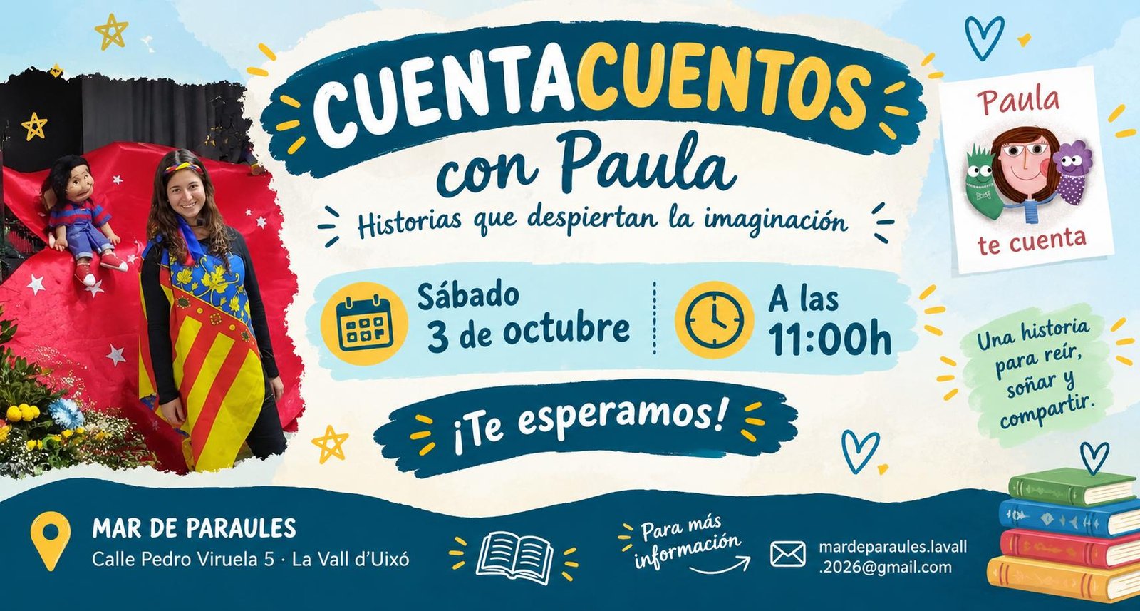 CuentaCuentos Paula Cuentacuentos Paula te cuenta | Mar de Paraules