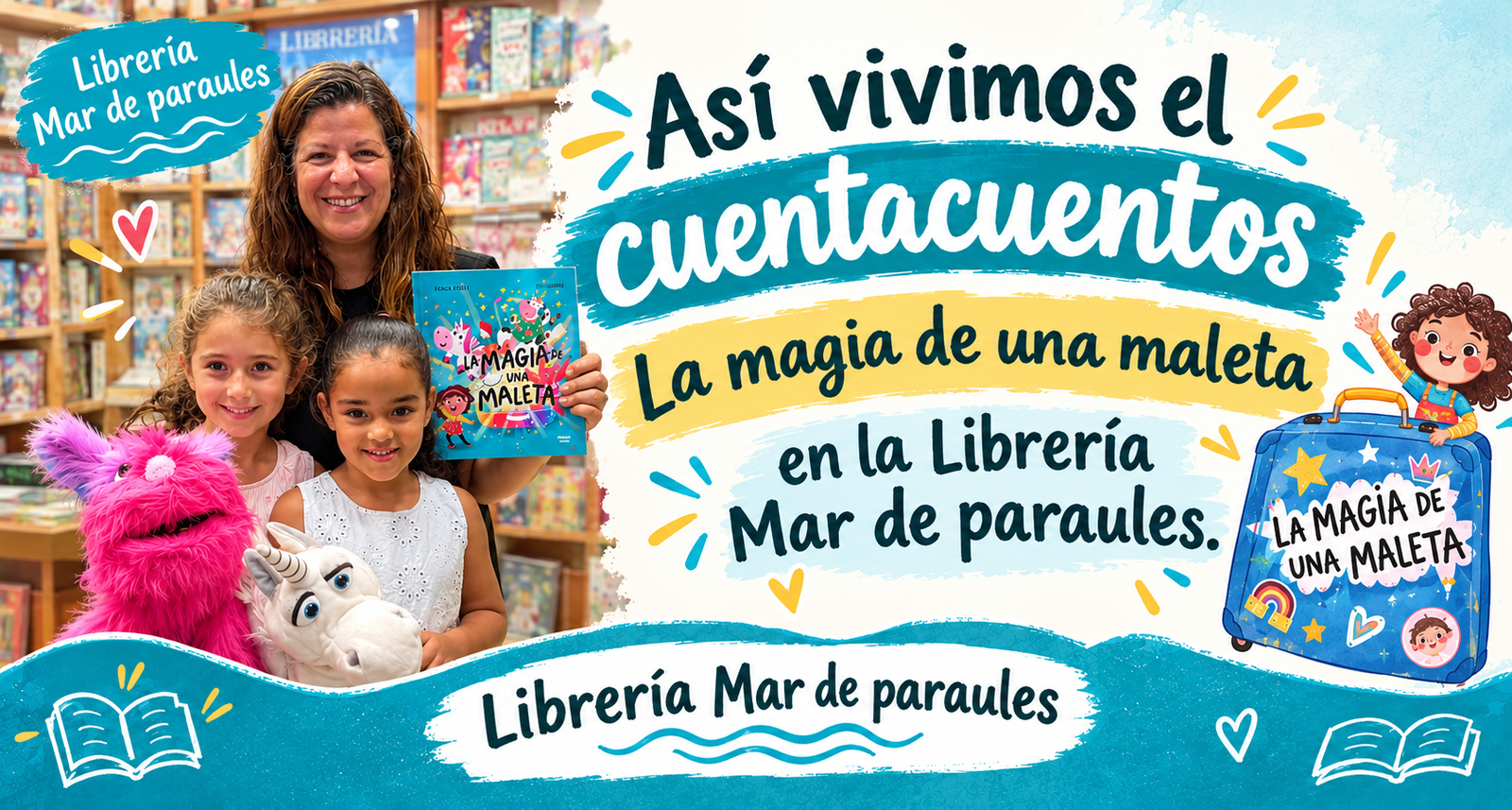 Cuentacuentos La magia de una maleta ¡Así vivimos la mañana de cuentacuentos con «La magia de una maleta» en Mar de Paraules!